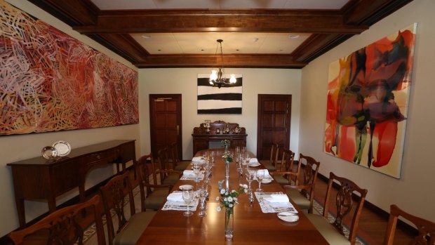 The dining room at the Lodge.
