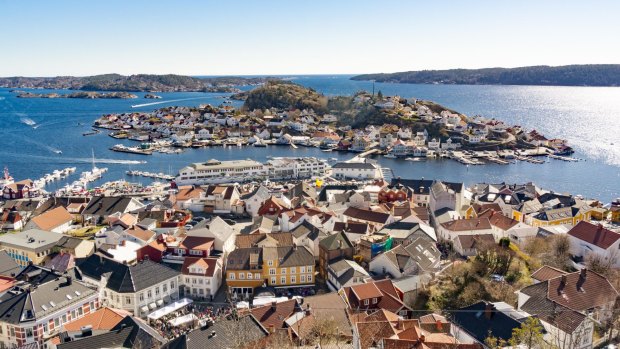 Kragero, on the edge of the 490-island Kragero archipelago, is a popular summer holiday getaway 194 kilometres from Oslo.