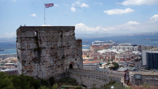 Gibraltar's old Moorish Castle.