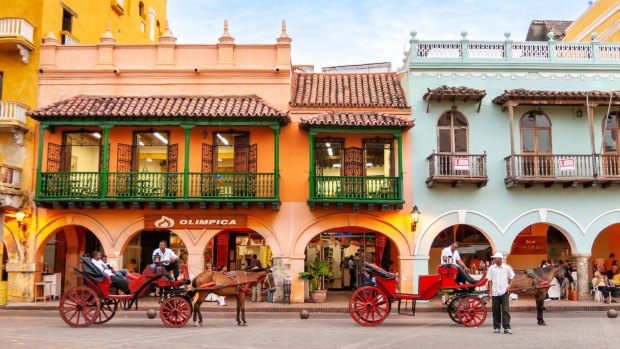 Plaza de los Coches, Cartagena de Indias, Colombia. 