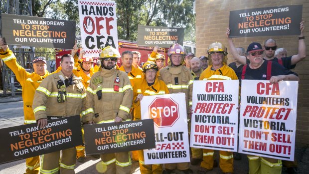 CFA volunteers are fearful that a new pay deal with the union will diminish their work. 