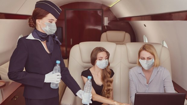 Masks are still compulsory on private jets.