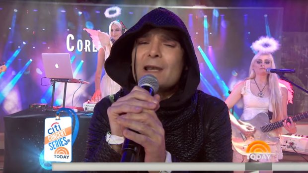 Corey Feldman and his Angels perform on the US Today show. 