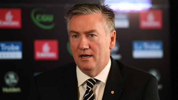 Eddie McGuire and Caroline Wilson often can't remember if they're friends or enemies, but Wilson remembers that Eddie was supportive of her, when so many weren't, when she became chief football writer. 