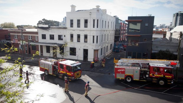The Albion's rooftop bar and lounge was the target of an arson attack in October last year.