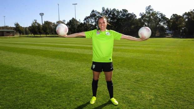 Canberra United striker Emma Kete has returned after helping the club win its inaugural title in 2011-12.