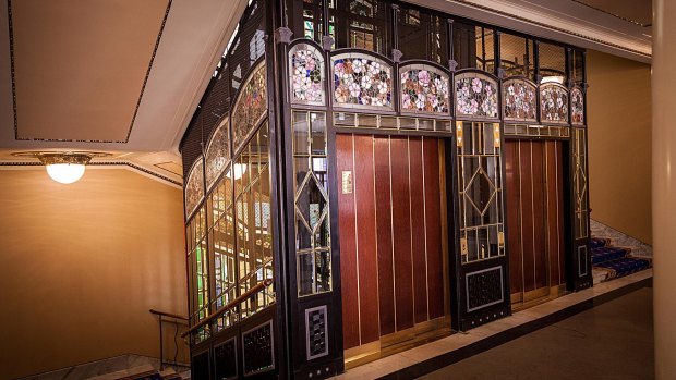 Lifts and stairwells in Metropol Hotel.