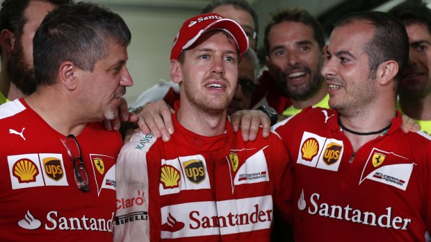 Back in front: Sebastian Vettel.