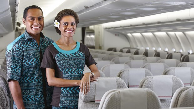 The crews' smiles never slip on Fiji Airways.