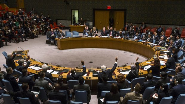 The United Nations Security Council votes on an arms embargo targeting Yemen's rebels.