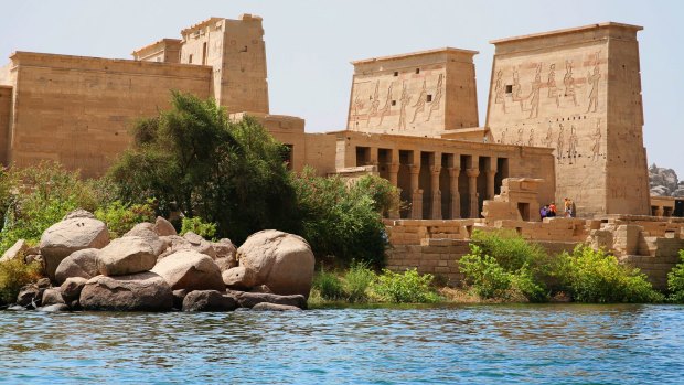 Temple of Philae at Aswan, Egypt.