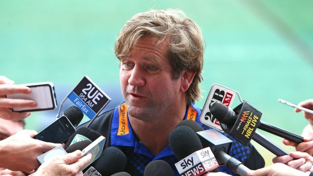 Tight lipped: Bulldogs coach Des Hasler might not have a lot to say in 2015.