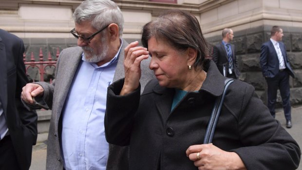 Cecil and Lorna Russouw outside court on September 28.