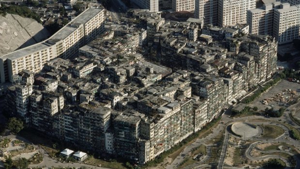 densely populated and largely lawless enclave