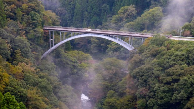 Bridge in the mountains of eastern Kyushu.