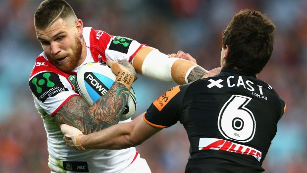 On the move: Josh Dugan will play in the centres.
