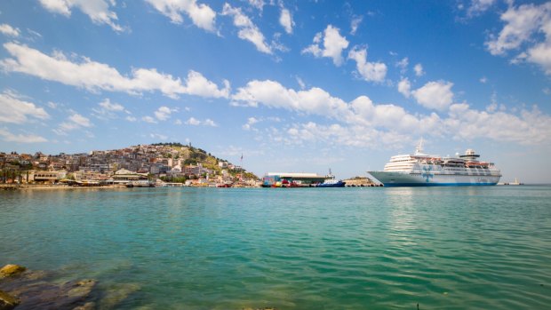 The Turkish port of Kusadasi (gateway to the ancient city of Ephesus).