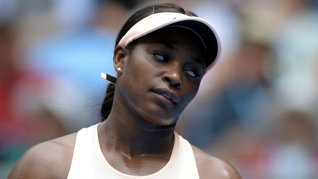 Sloane Stephens has been knocked out in the first round.
