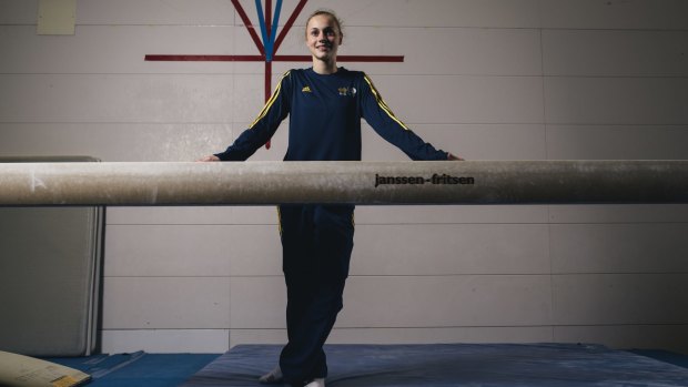Australian gymnast Georgia Rose-Brown, the tallest in the squad at 173cm, is preparing for next week's world championships in Scotland.