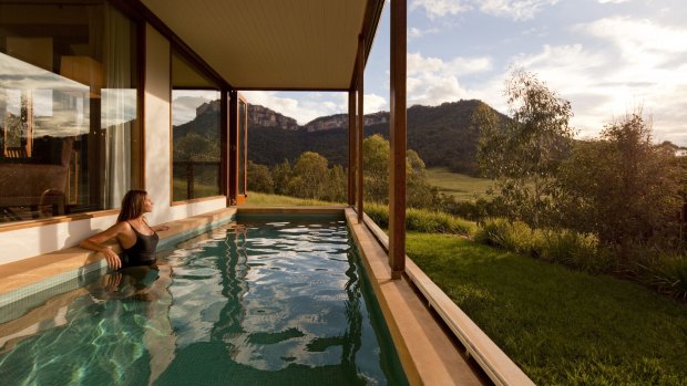 WOLGAN VALLEY, NSW. The landscape steals the show at Australia's most glamorous bush retreat at the foot of the Blue Mountains. 