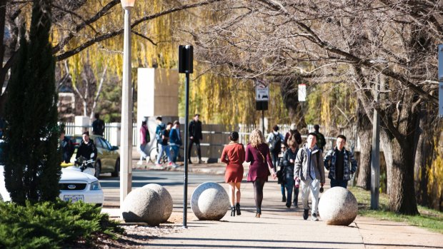 Security has been increased at the Australian National university after a string of attacks.