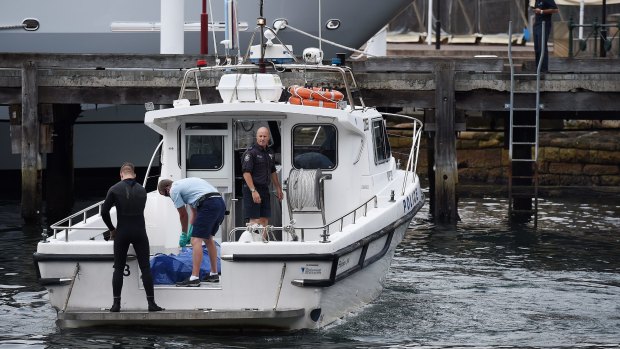 A person called triple zero just before 7am after spotting a body in the water near Campbell's Cove Jetty. 