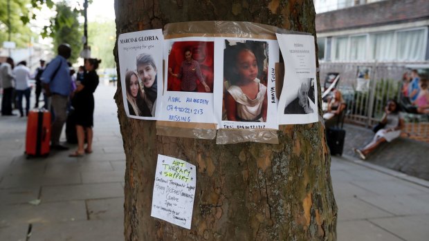 Posters of the missing are still scattered on local trees and buildings.