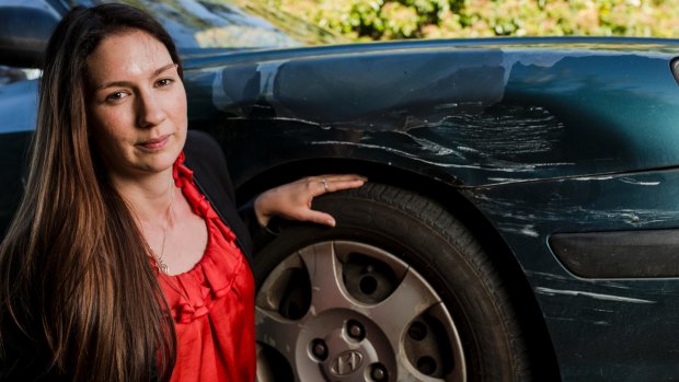 Erika Bacon's car was hit by a vehicle driven by a Russian diplomat. 