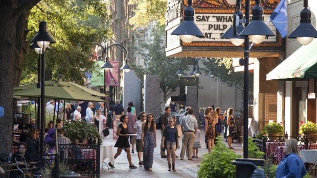 Pretty as a picture: Charlottesville's Downtown Mall.