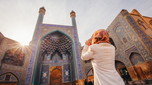 Iran, it's a destination place that'll surprise many travellers: Shah Mosque in Esfahan.