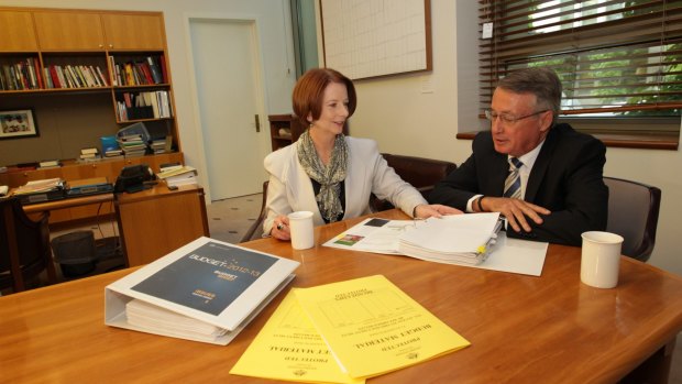 Former prime minister Julia Gillard and treasurer Wayne Swan preview the 2012 budget.