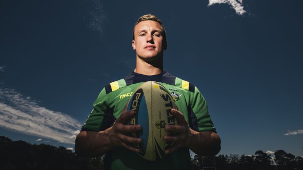 Jack Wighton's defensive effort in the game against the Sharks helped the Raiders lock up the match.