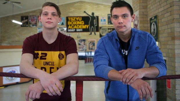 Tim Tszyu (right), son of Kostya, with younger brother Nikita.