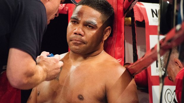 Chris Sandow, pictured during a boxing match in Sydney in December.
