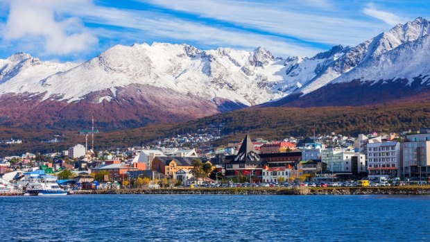 Ushuaia, the capital of Tierra del Fuego province in Argentina. 