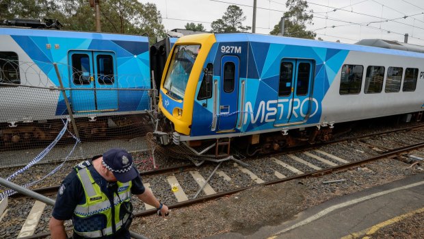 The incident at Hurstbridge station caused more than $2.5 million in damage.