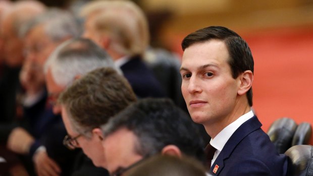 White House senior adviser Jared Kushner at a bilateral meeting in Beijing's Great Hall of the People on Thursday.