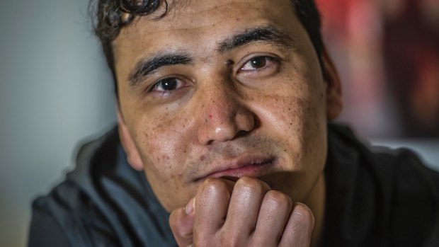 Refugee Ismail Hussaini spent six months in detention on Christmas Island and in Darwin when he was 17 and says self-harm was rife.