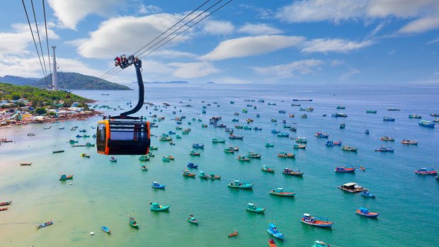 The Phu Quoc cable car offers 360-degree views of the An Thoi archipelago.