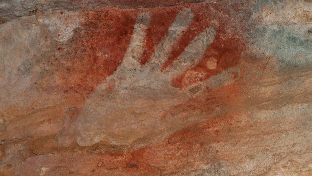 A Kaiara hand on a cliff on Bigge Island reveals insights into human civilisation in Australia's north-west.