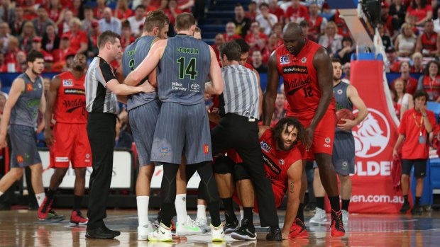 Wildcats big men Matt Knight and Nate Jawai are both under injury clouds ahead of Thursday game against Melbourne.