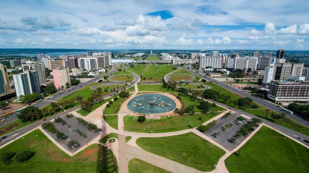 The view over Brasilia, Brazil. 