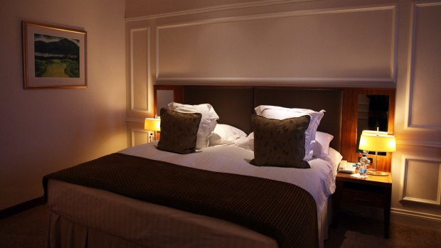 Bedroom in Hastings Hotels' five star luxury Slieve Donard Resort and Spa.
