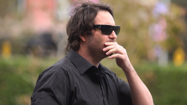 Oliver Huxley, Morgan Huxley's brother, arrives at the NSW Supreme Court on Wednesday.