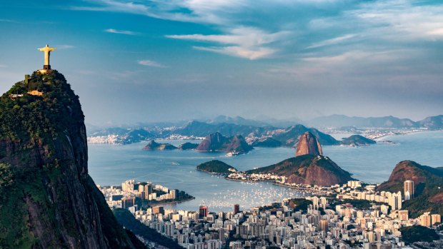 Christ the Redeemer overlooks Rio's famous coastline.