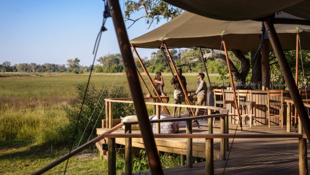 Lodges in the Okavango Delta are small and high quality.