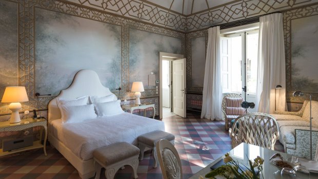 A suite at the Palazzo Margherita.