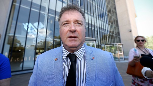 Former One Nation senator Rod Culleton outside the High Court in December.