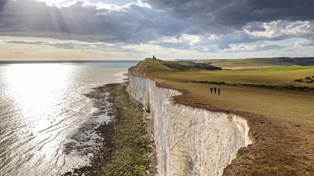 The Seven Sisters, allegedly named by sailors in the 1600s who thought they resembled the white hats of nuns (clearly, they'd spent a lot of time at sea).