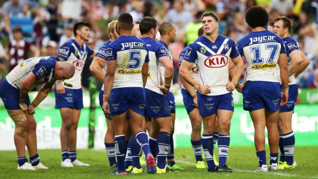 Unacceptable: The verdict of Bulldogs chairman Ray Dib following Canterbury's 36-0 loss to Manly.
